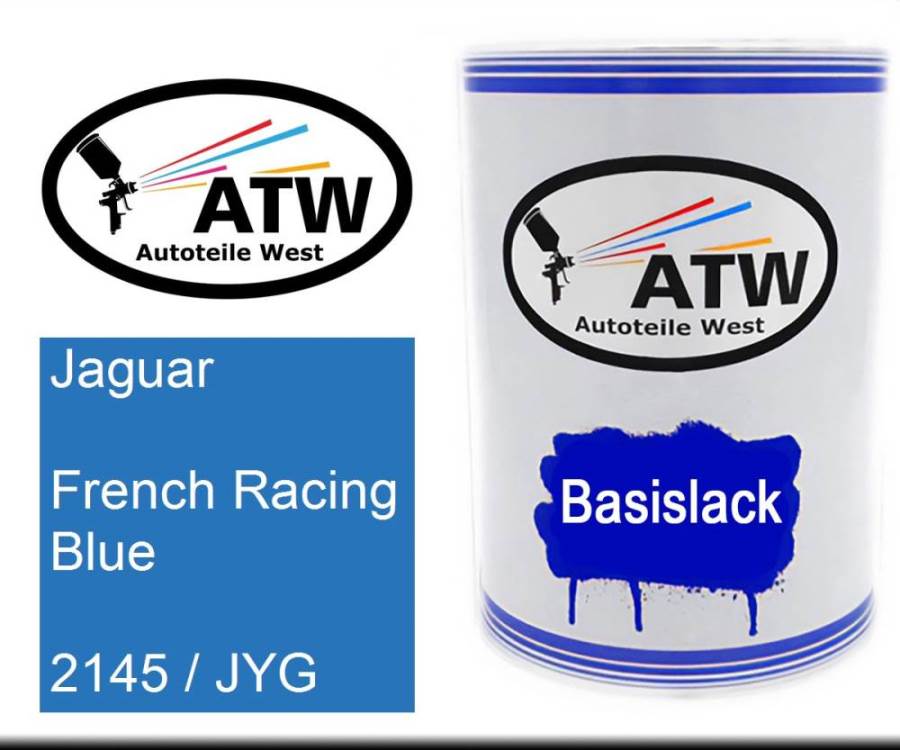 Jaguar, French Racing Blue, 2145 / JYG: 500ml Lackdose, von ATW Autoteile West.